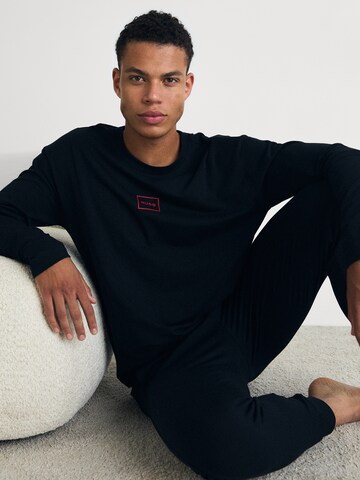 HUGO - regular Pantalón de pijama 'Laze' en negro