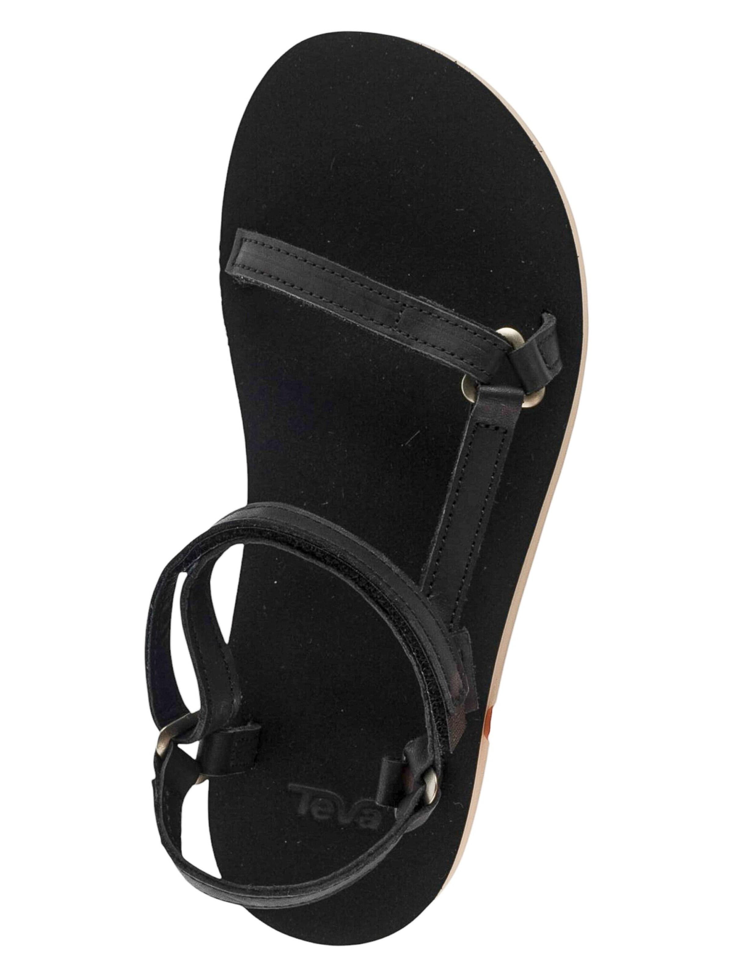 TEVA Strap sandal 'Teva W Original Universal Slim Leather Sandals' in Black