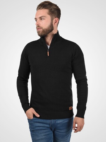 BLEND Strickpullover 'Robin' in Schwarz