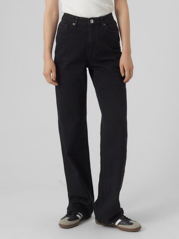 VERO MODA Loosefit Jeans 'Vmtessa' in Zwart: voorkant