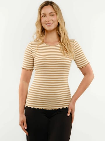 Liberte Essentiel Top ' NATALIA SS ' in Beige
