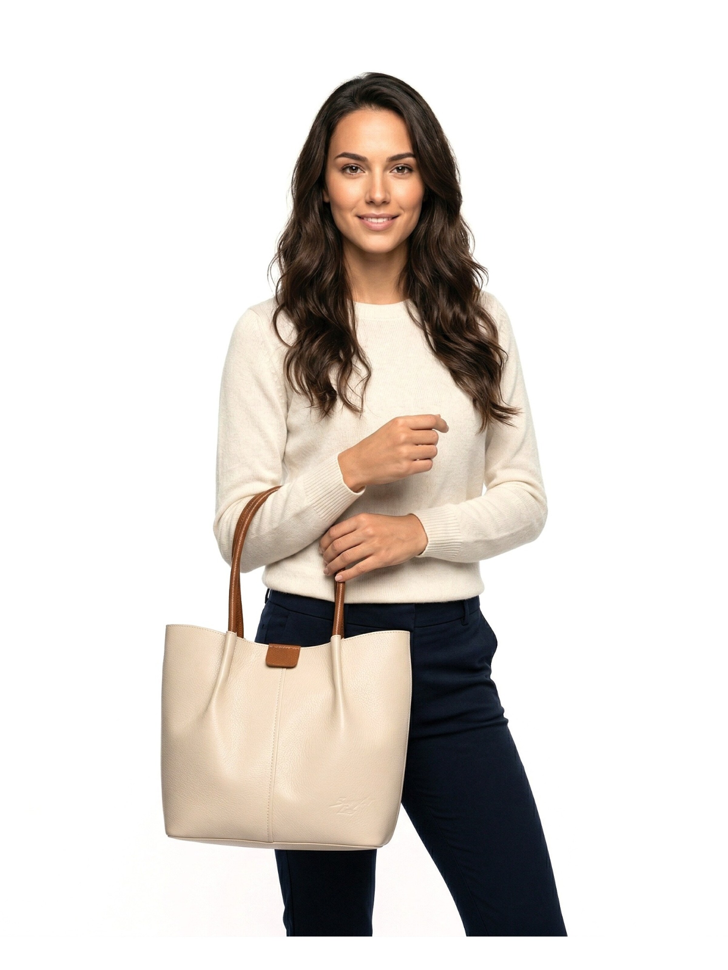 Samantha Look Handbag in Beige