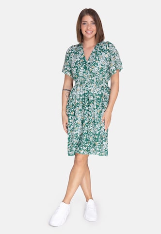 Elara Kleid in Grün: Vorderseite