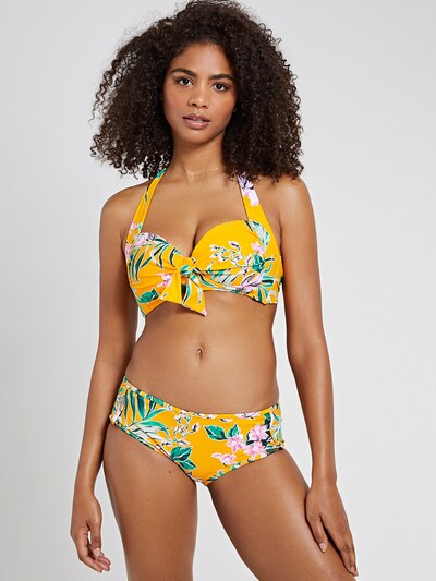 Costum de baie două piese Shiwi pe verde / portocaliu / roz / alb, Vizualizare model