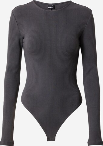 Gina Tricot Боди-футболка 'Maggie' в Серый: спереди