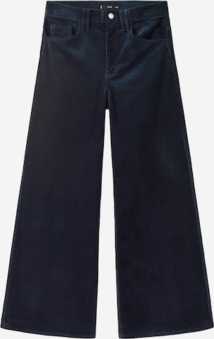 MANGO Wide Leg Housut 'CARMENP' värissä sininen: etupuoli