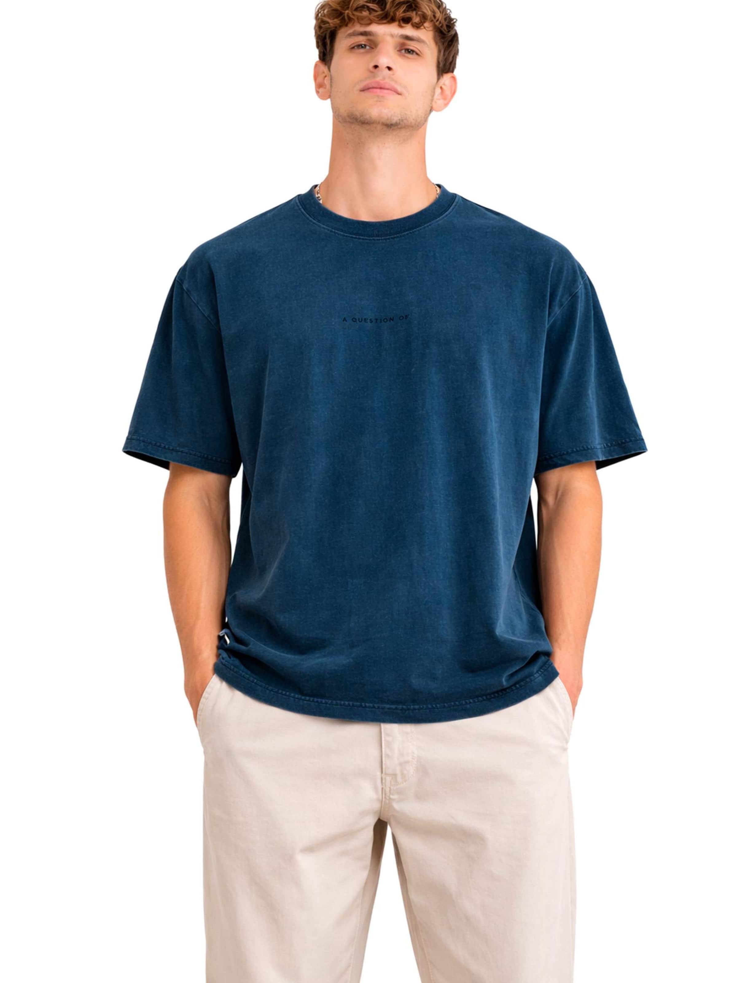 A Question Of (AQO) Shirt 'Ozzy Tee Acid' in Blue: front