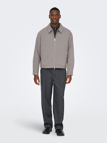 Only & Sons Between-season jacket 'ONSLEO' in Grey
