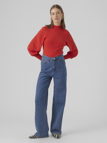 Pull-over 'HOLLY KARIS' VERO MODA en rouge