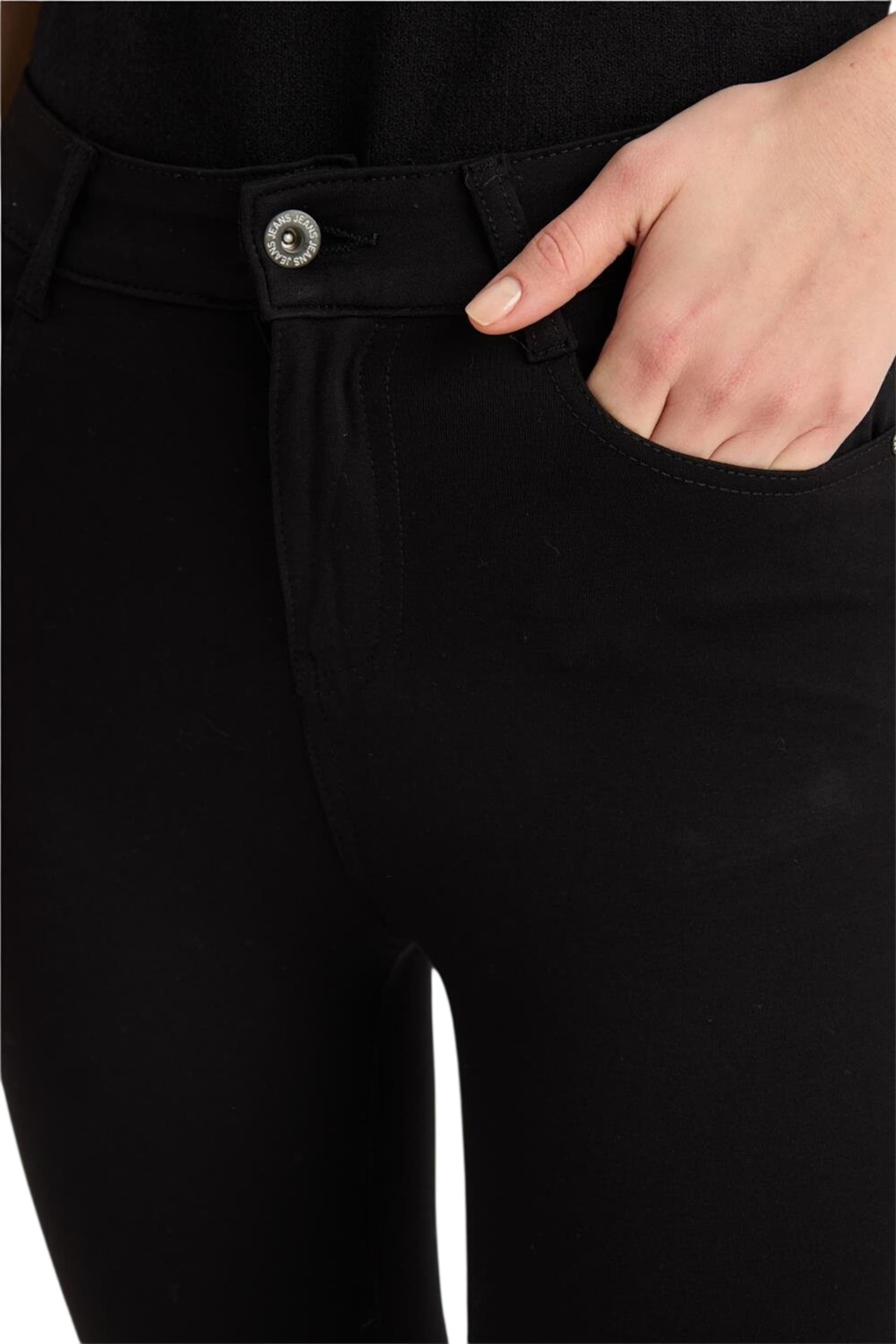 HOME STORE Bootcut Hose in Schwarz