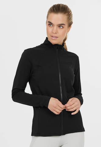 ENDURANCE Athletic Jacket 'Katie' in Black: front