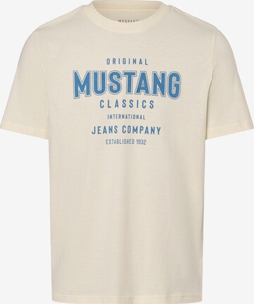 MUSTANG T-Shirt 'Alex C' in Beige: predná strana