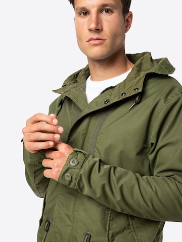 Superdry Between-Seasons Parka 'New Military' in Green