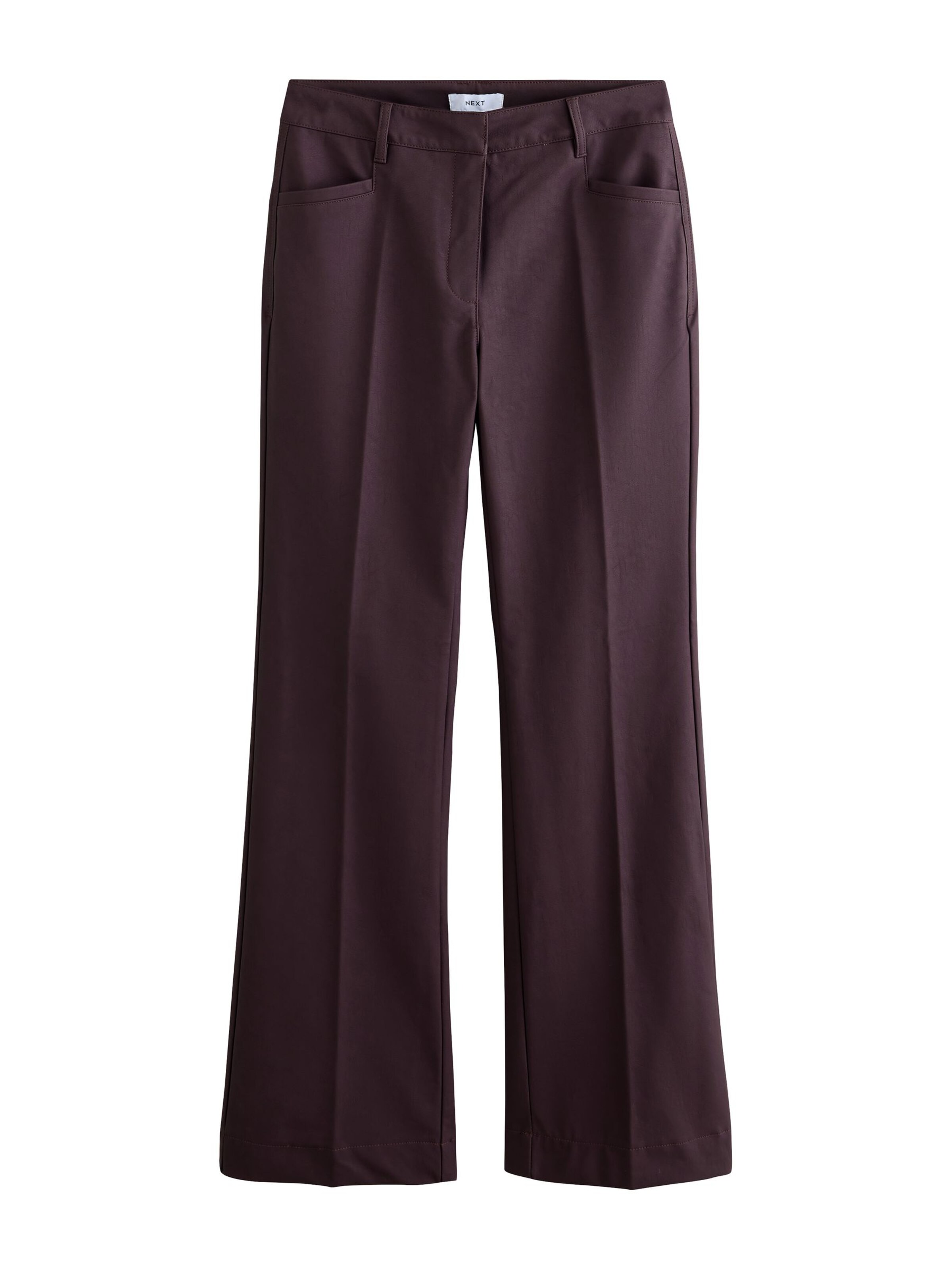 Pantaloni con piega frontale in 36/short Next di colore borgogna, Visualizzazione prodotti