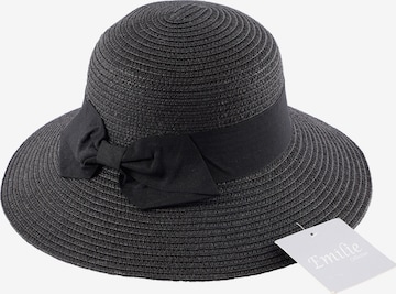 Cappello 'Hat with bow' di Emilie collection in nero: frontale