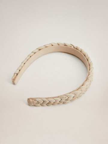 MANGO Hairband 'Agustina' in Beige