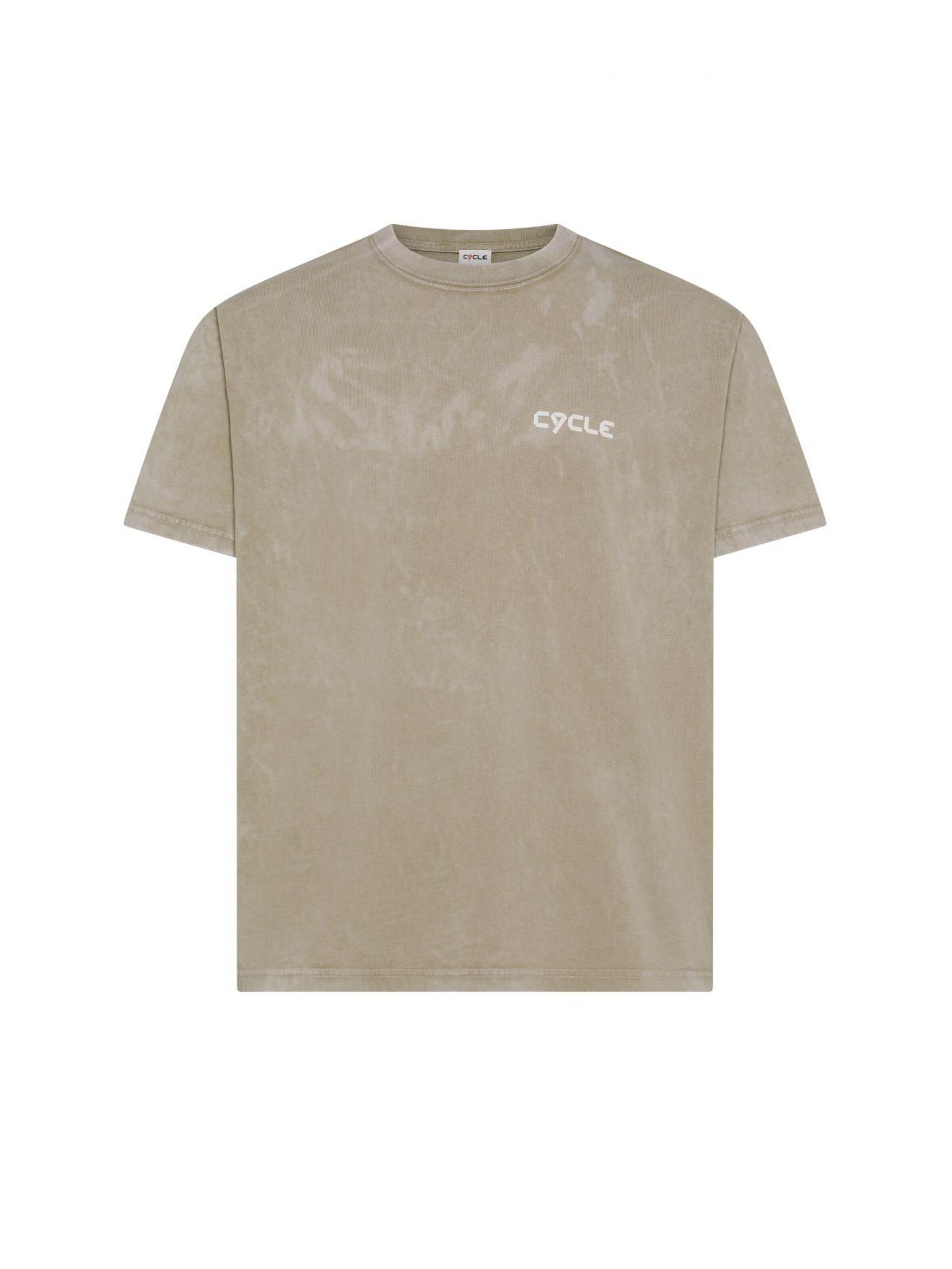T-Shirt Cycle en beige : devant