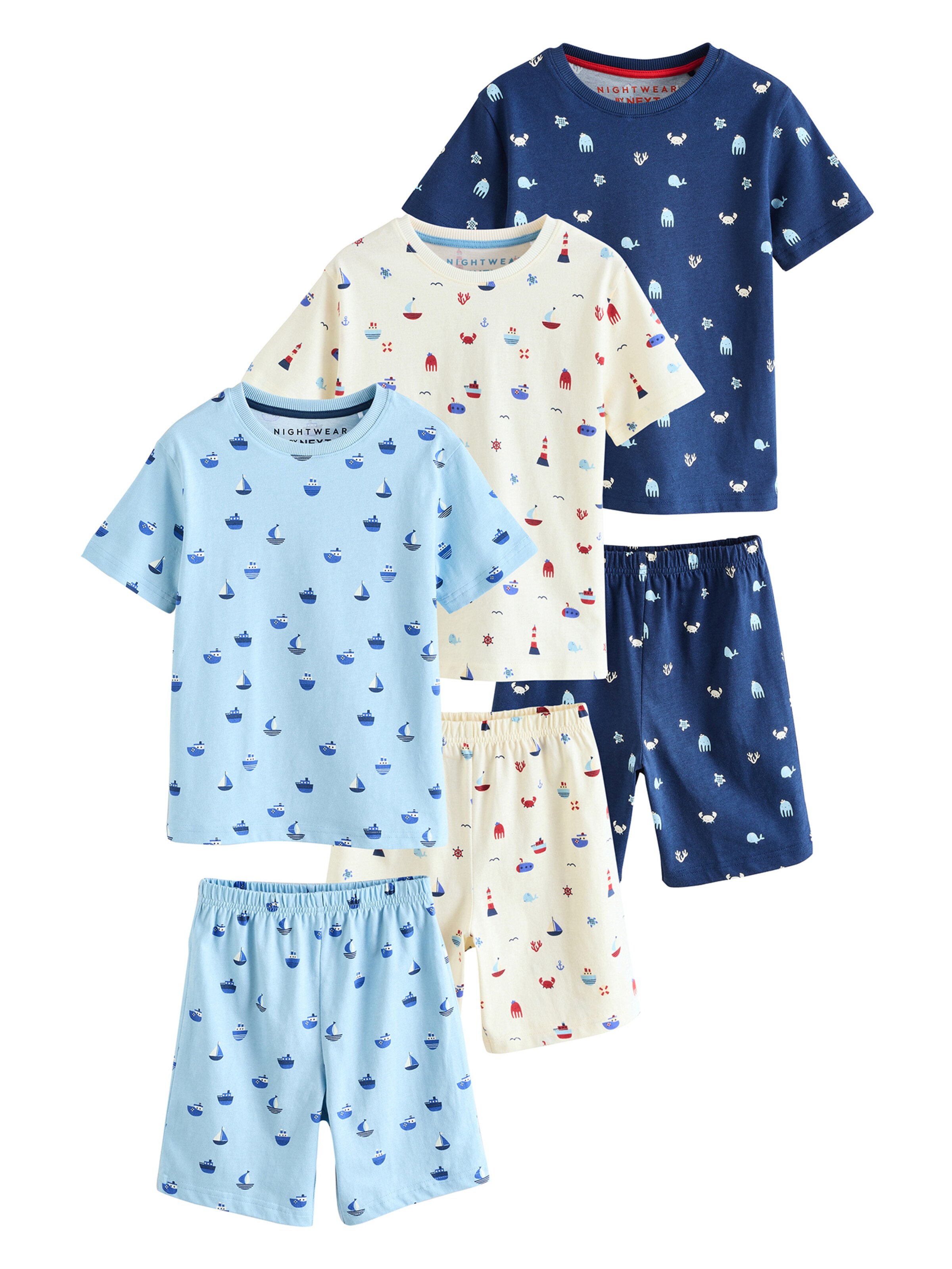 Next Pyžamo – modrá: přední strana