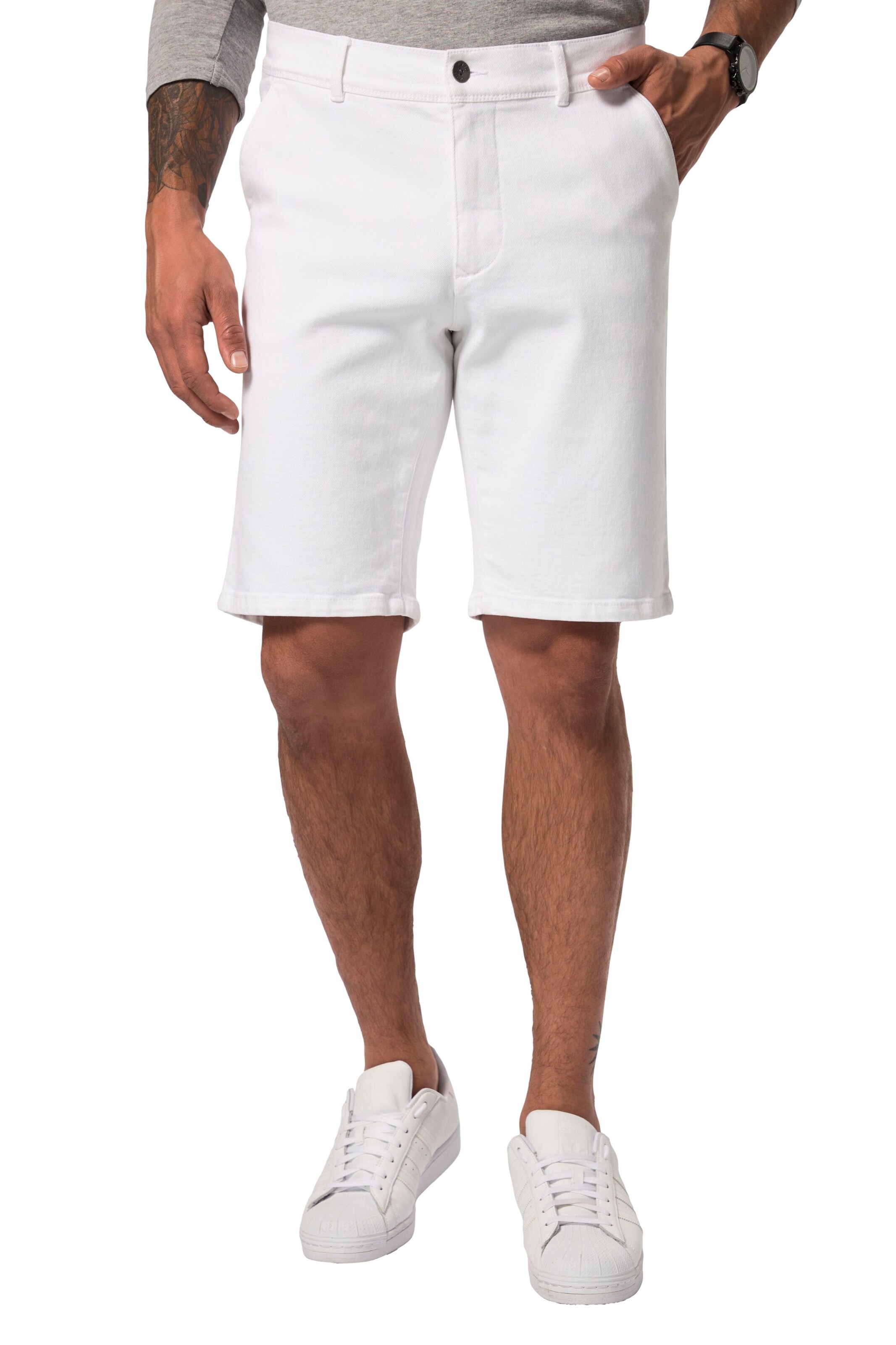 JP1880 Regular Broek in Wit: voorkant