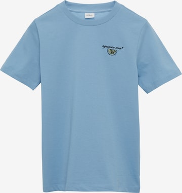 s.Oliver Shirt in Blauw: voorkant