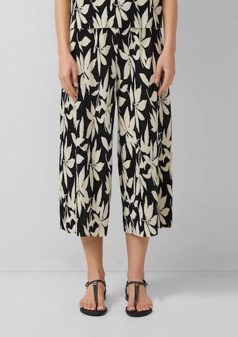 Wide Leg Pantalon s.Oliver en noir : devant