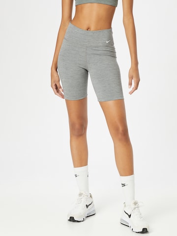 NIKE Skinny Sportshorts 'One' in Grau: predná strana