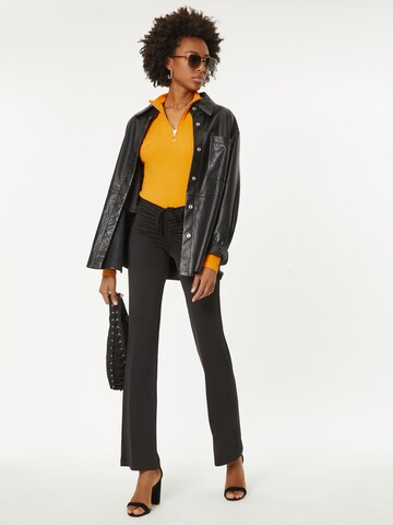 Monki Flared Trousers in Black