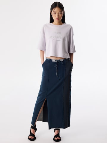 Twist Oversized shirt 'Hotfix' in Lila