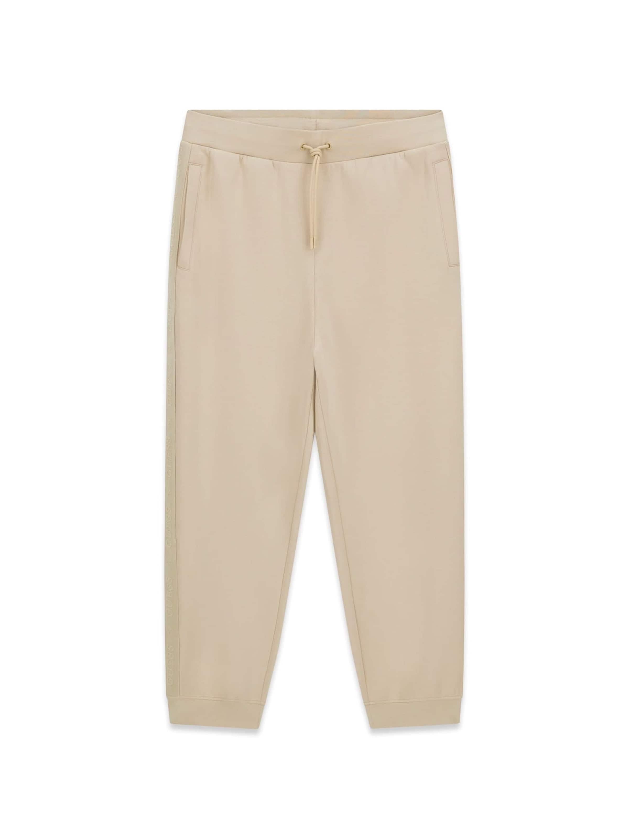 GUESS Tapered Pants in Beige: front