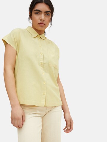 TOM TAILOR DENIM Blouse in Yellow