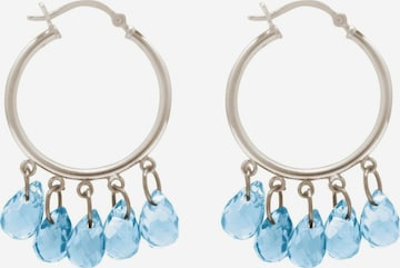 Boucles d'oreilles Gemshine en argent : devant