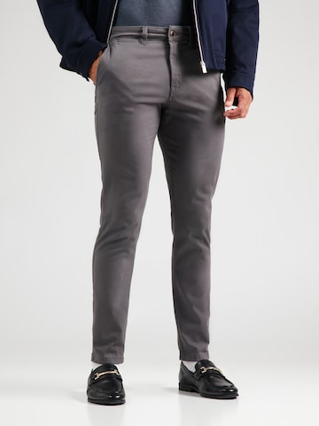 JACK & JONES Slim fit Chino trousers 'JJIMarco JJDave' in Grey: front