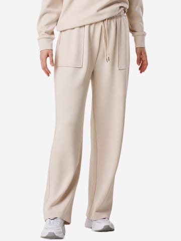Seaside Loosefit Bukser i beige: forside