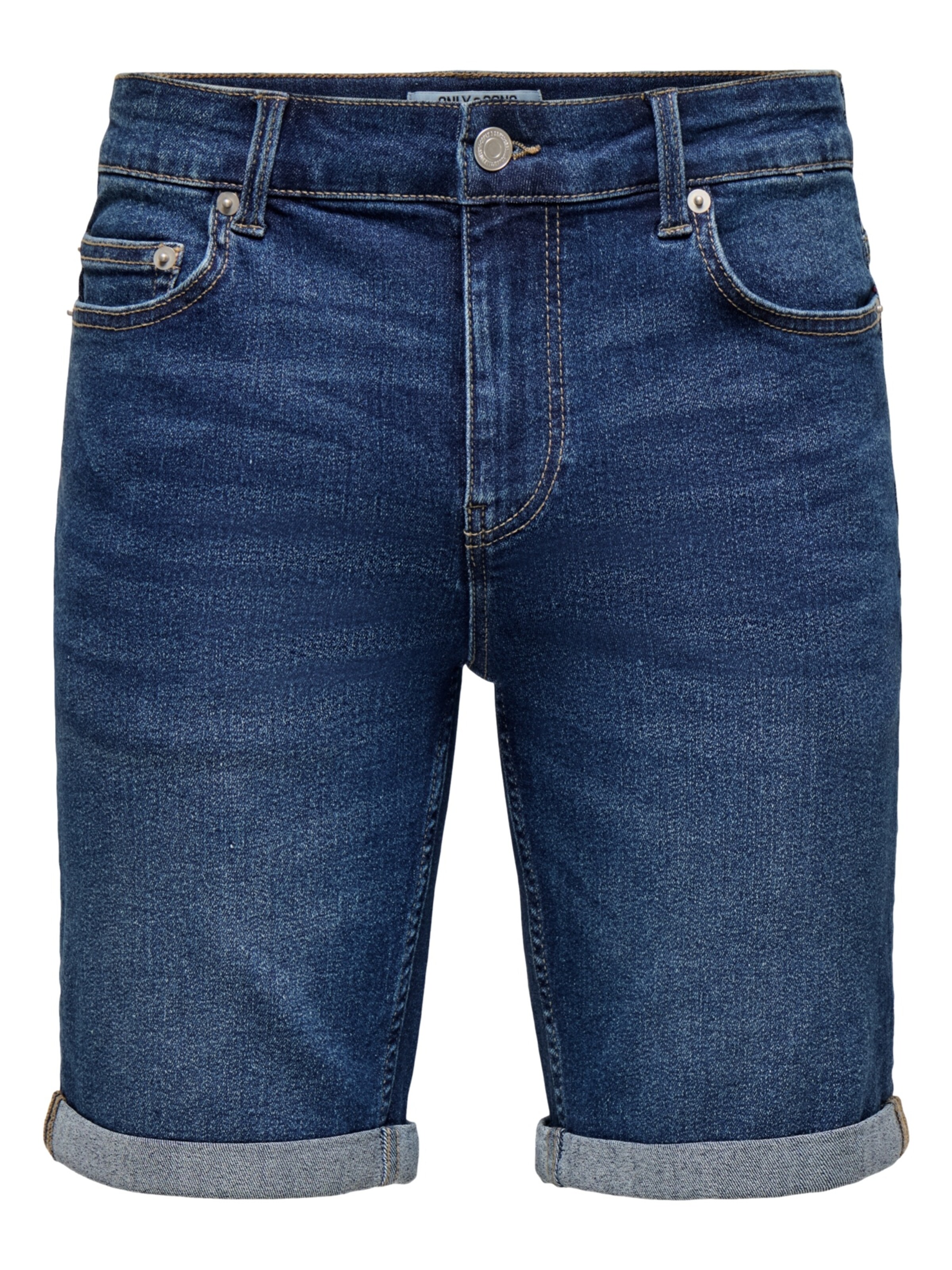 Only & Sons Shorts 'Ply DBD 6188' in blue denim, Produktansicht
