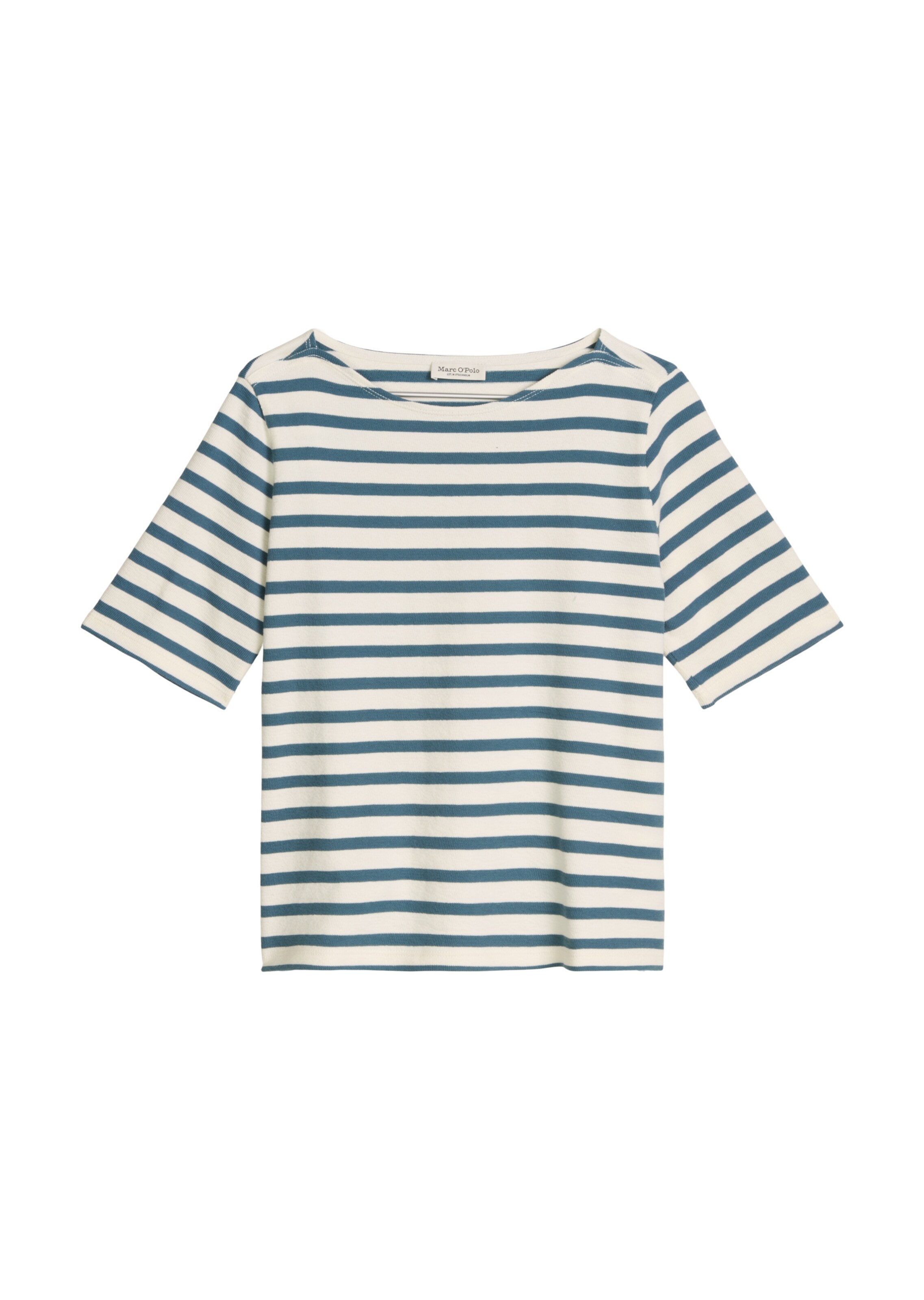Marc O'Polo T-Shirt in XXS in petrol / offwhite, Produktansicht
