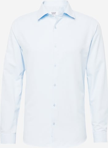 Coupe regular Chemise BURTON MENSWEAR LONDON en bleu : devant