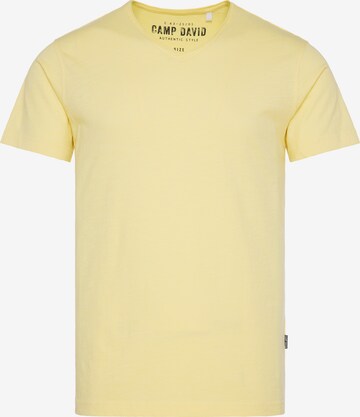 CAMP DAVID Shirt in Yellow: front