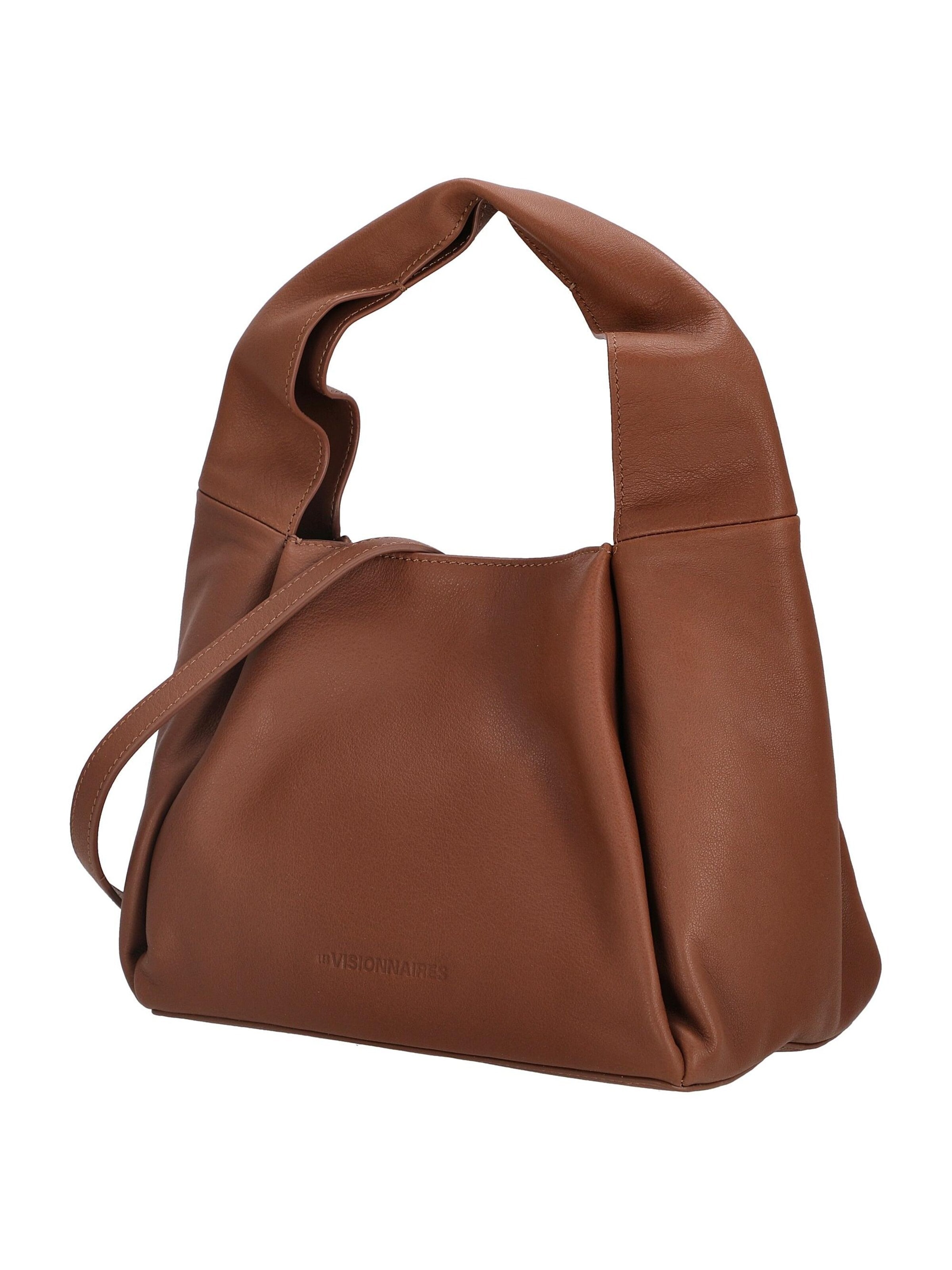 Les Visionnaires Umhängetasche 'Coralie Essential Soft Grainy'‌‌‌‌‌‌‌ in Braun