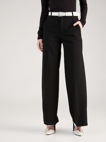 GAP Wide leg Pantalon in Zwart: voorkant