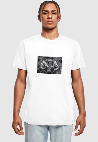 Mister Tee T-Shirt 'Ghetto' in Weiß: Vorderseite