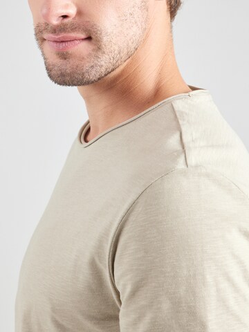 QS T-Shirt in Braun