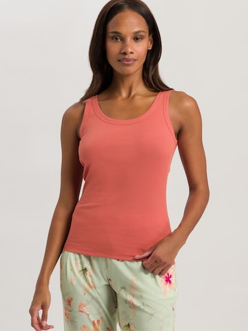 Hanro Top ' Sleep & Lounge ' in Orange: front