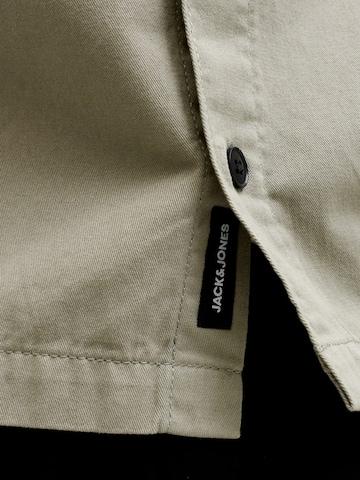 JACK & JONES Comfort fit Button Up Shirt 'Oben' in Green