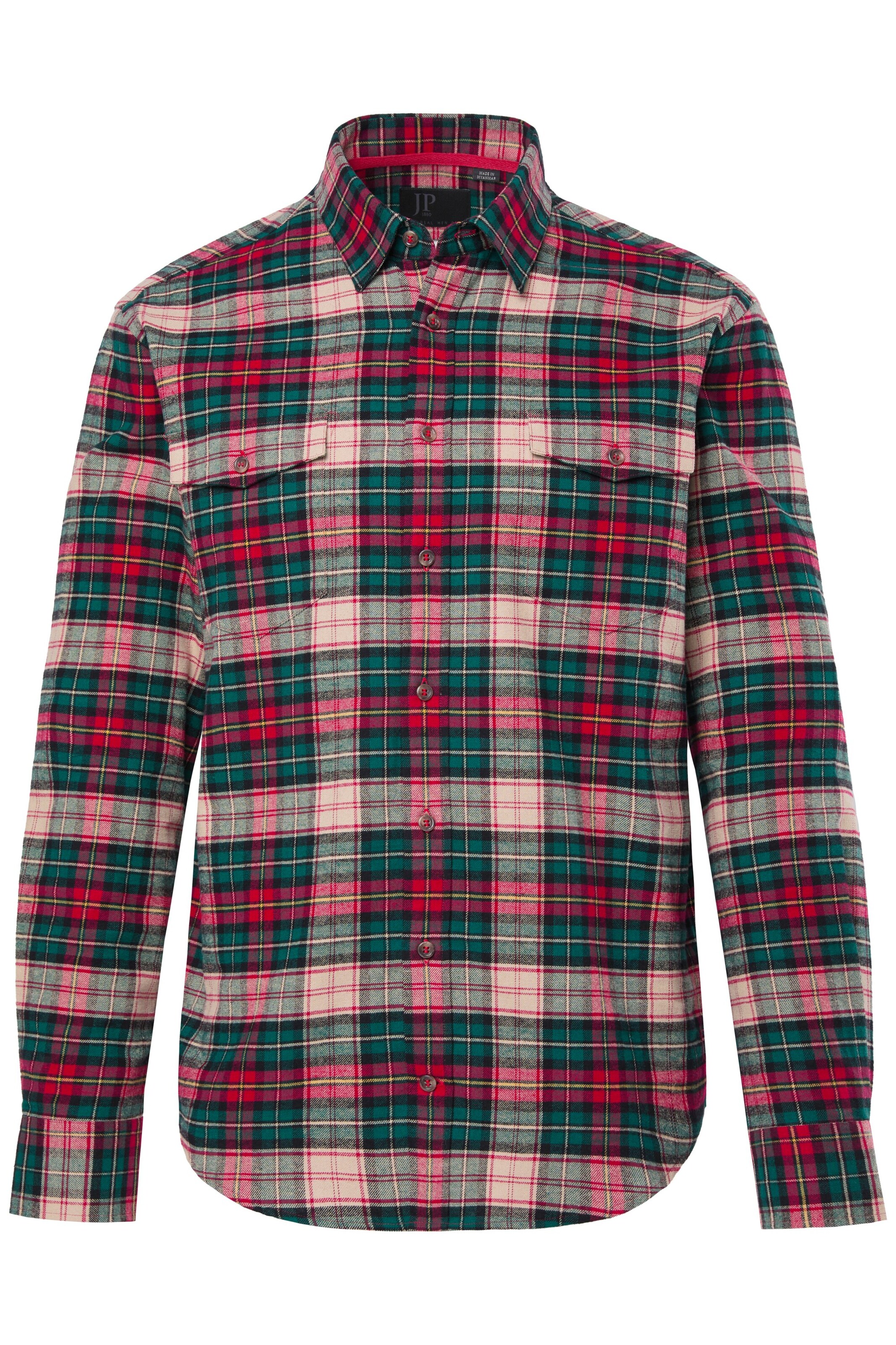 JP1880 Regular fit Overhemd in Gemengde kleuren: voorkant