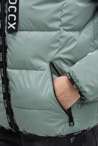 Soccx Winter Jacket in Blue: front