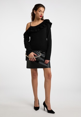 faina - Pullover em preto