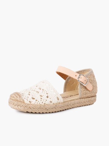 Sandales Pisamonas en beige : devant