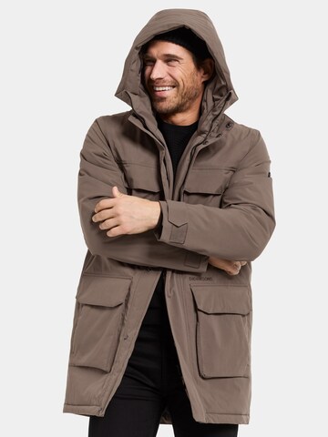 Veste fonctionnelle 'Aiden' Didriksons en marron : devant