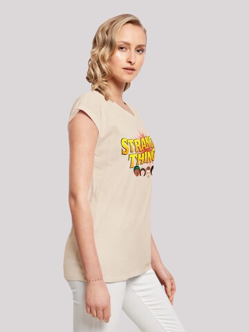 T-shirt 'Stranger Things Comic Heads Netflix TV Series' F4NT4STIC en beige