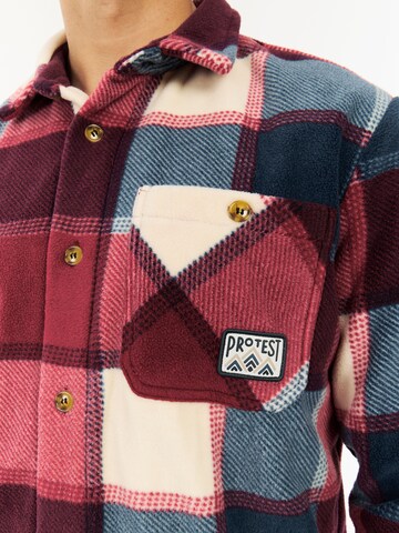PROTEST Regular Fit Hemd 'PRTMitchel'‌‌‌‌‌ in Rot